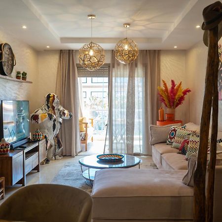 Magnifique Appartement Moderne De 2 Chambres Avec Piscine A 10 Min Du Centre De Marrakech Marakeş Dış mekan fotoğraf