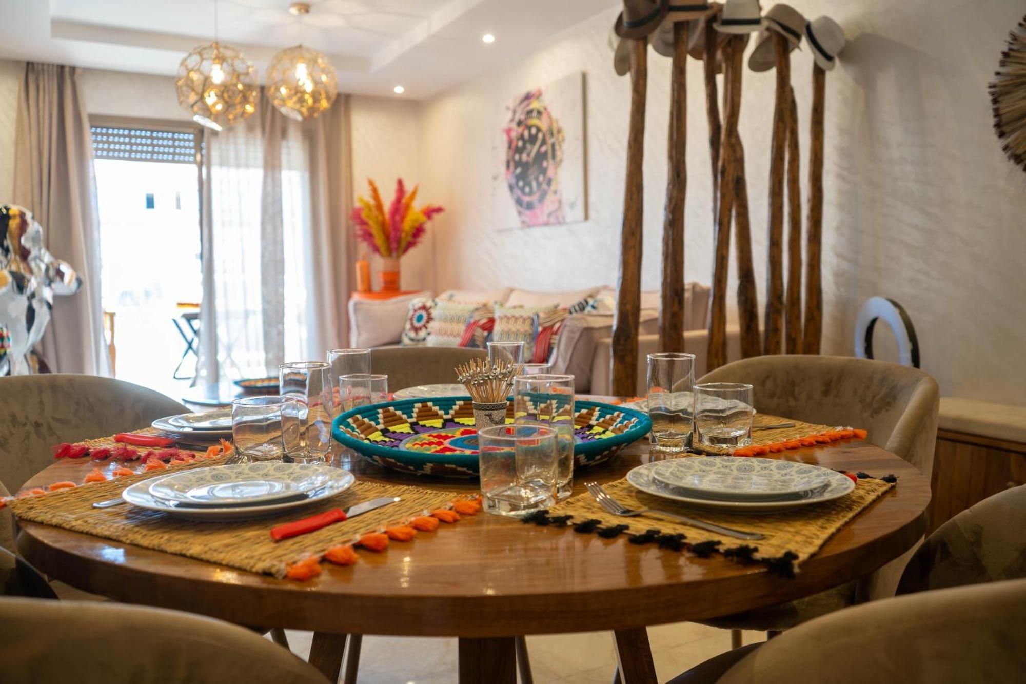 Magnifique Appartement Moderne De 2 Chambres Avec Piscine A 10 Min Du Centre De Marrakech Marakeş Dış mekan fotoğraf